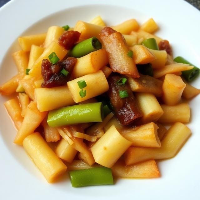 Tumis Pare Tempe di Warteg Warmo Tebet